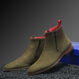 Chelsea men boots The Coupe Olive
